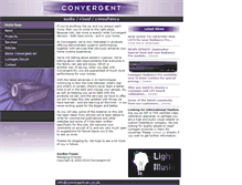 Tablet Screenshot of convergent-av.co.uk